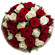 букет из красных и белых роз. Нидерланды