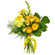 Желтый букет из роз и хризантем. Нидерланды